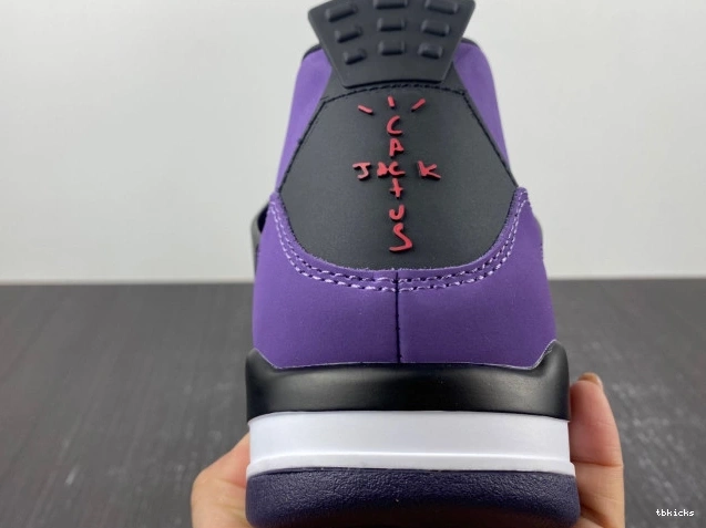 Rep TBK (Friends and Family) Retro LN4 766296 4 Purple Jordan Scott Travis 0706
